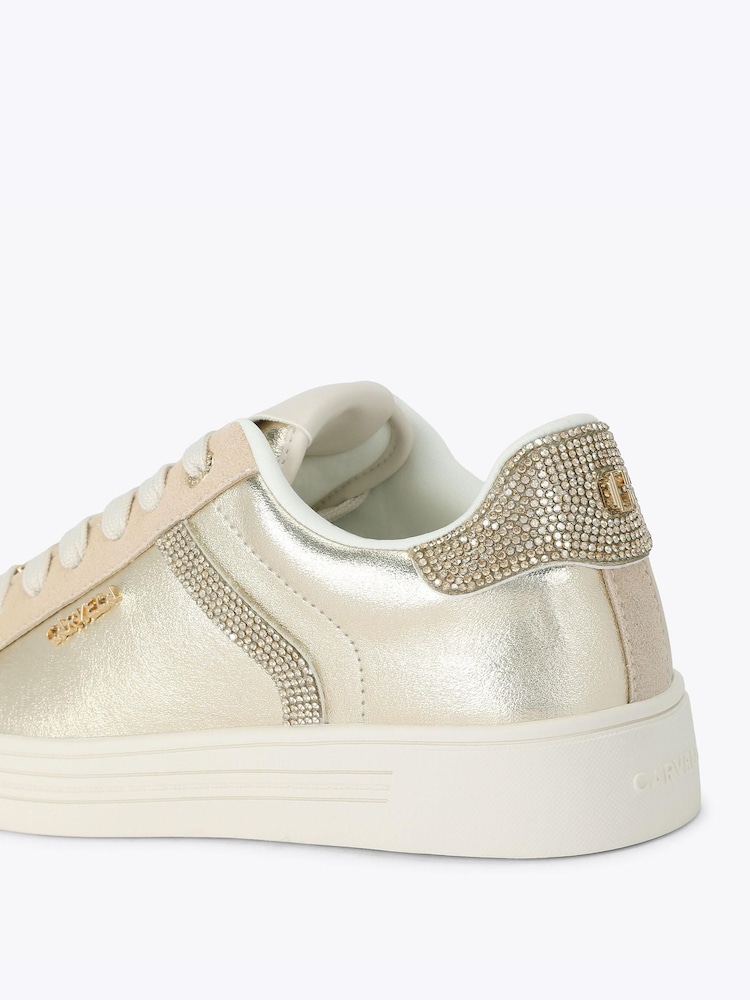 Dorado - Zapatillas con pedrería Daze de Carvela - Imagen 5 de 5 Dorado - Zapatillas con pedrería Daze de Carvela - Imagen 5 de 5