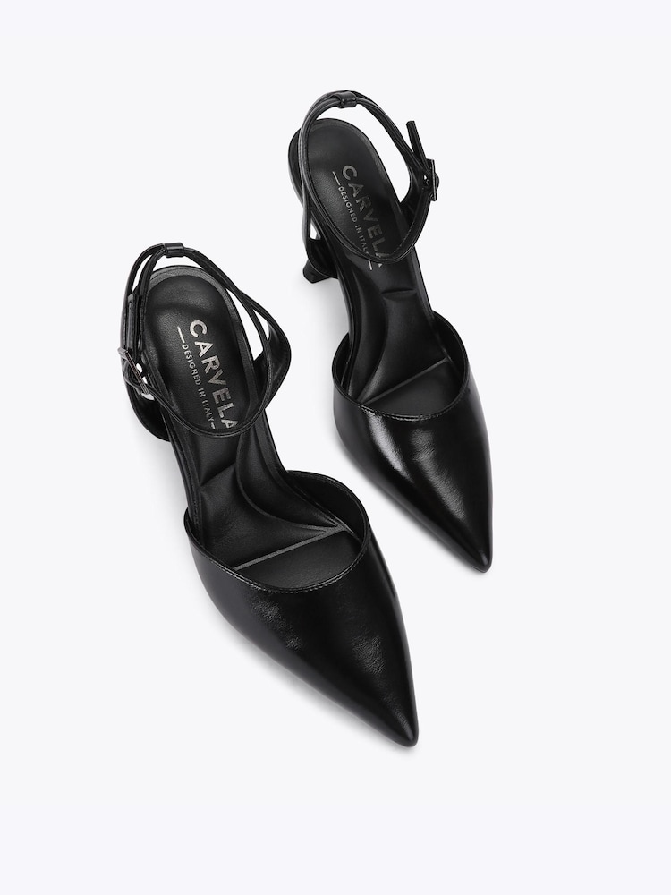 Carvela Leoni Two Part Court Heeled Shoes - Imaginea 2 din 5
