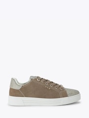 Carvela Brown Daze Toe Cap Emebellished Trainers - Image 2 of 5