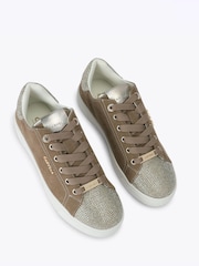 Carvela Brown Daze Toe Cap Emebellished Trainers - Image 3 of 5