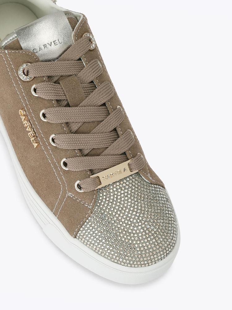Carvela Brown Daze Toe Cap Emebellished Trainers - Image 5 of 5 Carvela Brown Daze Toe Cap Emebellished Trainers - Image 5 of 5