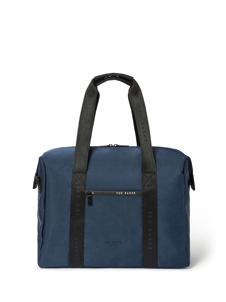 Ted Baker Blue Onboard Underseat Cabin Holdall - Image 2 of 6 Ted Baker Blue Onboard Underseat Cabin Holdall - Image 2 of 6