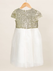Miss Pink Sequin Top Waterfall Tulle Dress - Image 2 of 3