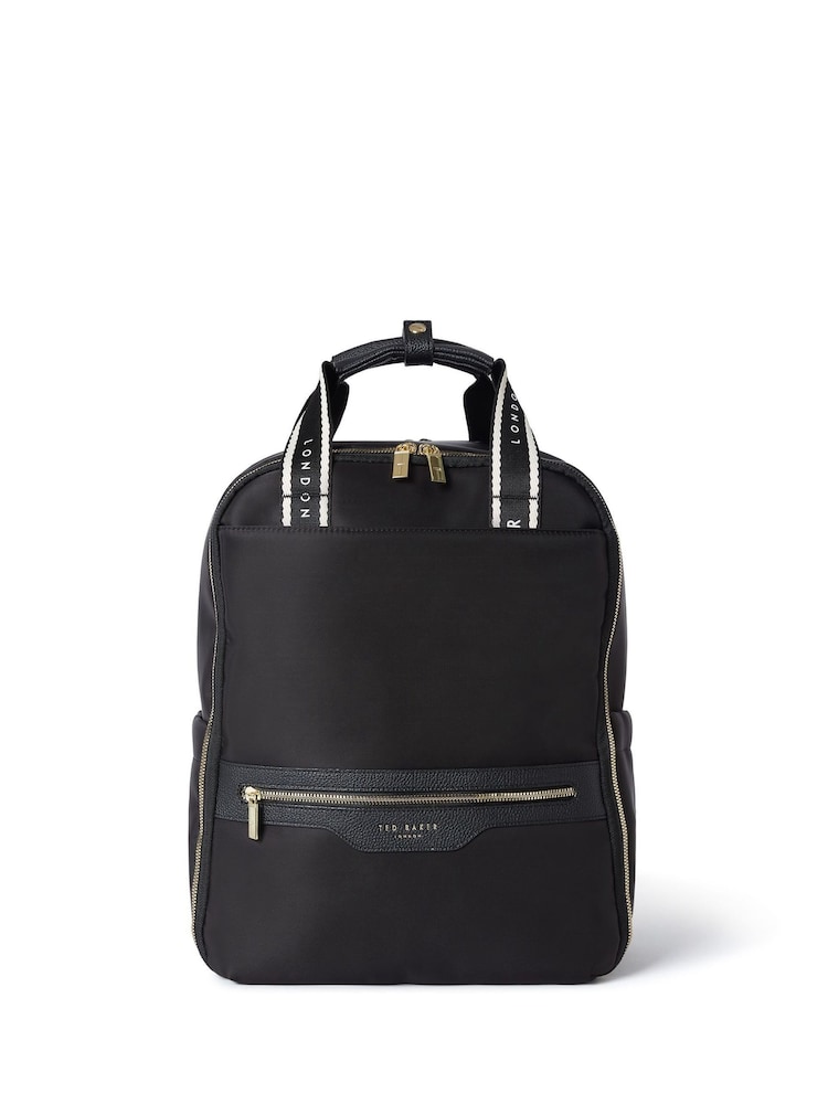 Ted Baker Black Icon Travel Underseat Cabin Backpack - Image 1 of 9 Ted Baker Black Icon Travel Underseat Cabin Backpack - Image 1 of 9