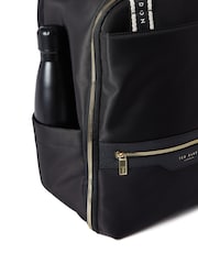 Ted Baker Black Icon Travel Underseat Cabin Backpack - Image 7 of 9