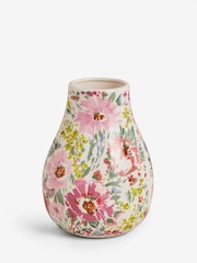 Multi Pretty Floral Print Ceramic Flower Vase - Image 4 of 5