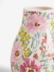 Multi Pretty Floral Print Ceramic Flower Vase - Image 5 of 5