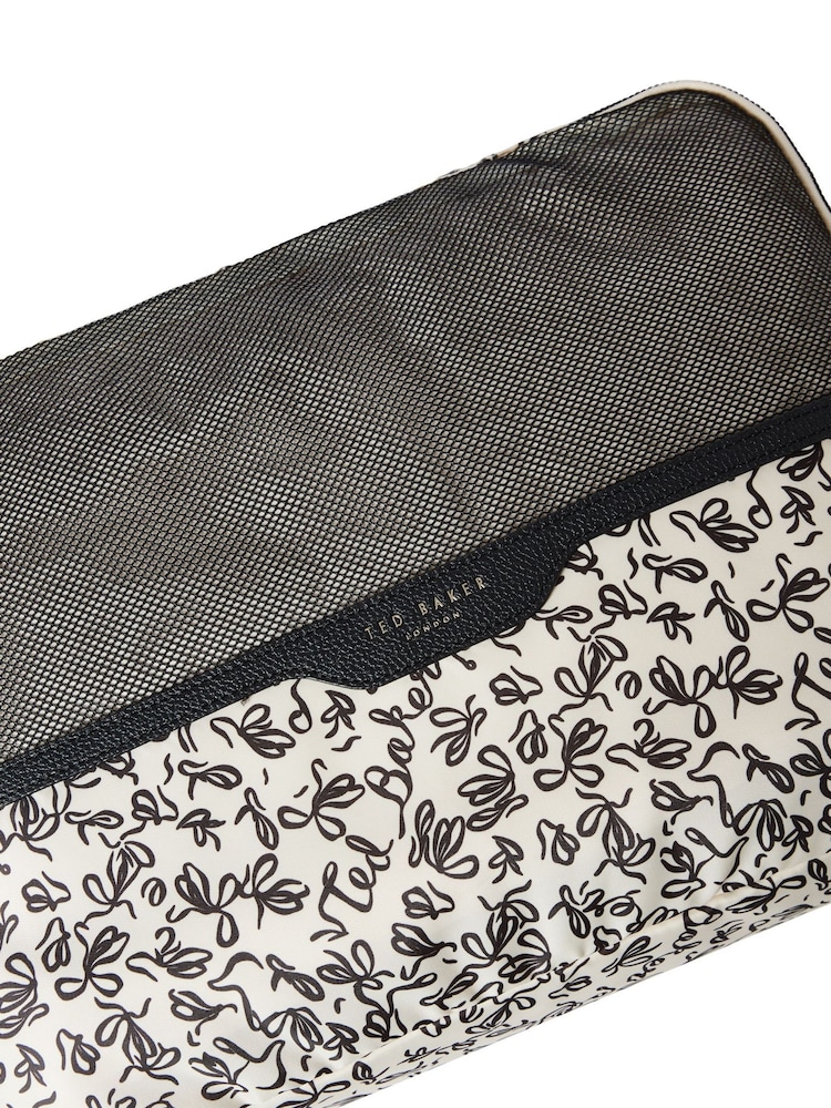 Ted Baker Cream Icon Travel Packing Cubes Set of 3 - Image 5 of 5 Ted Baker Cream Icon Travel Packing Cubes Set of 3 - Image 5 of 5
