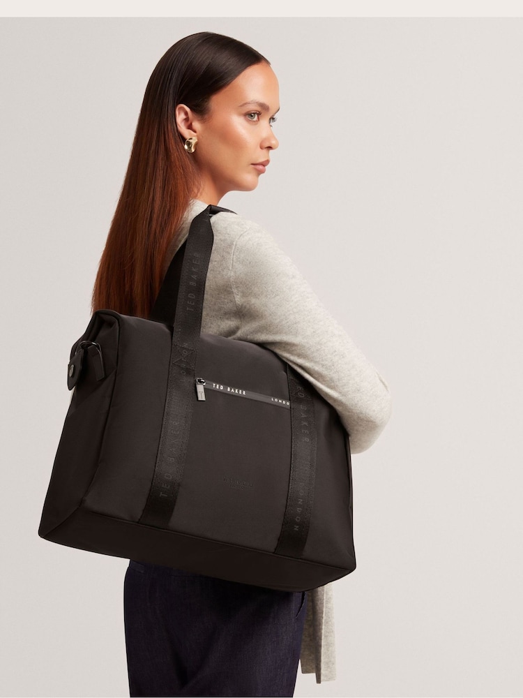 Ted Baker Black Onboard Underseat Cabin Holdall - Image 1 of 6 Ted Baker Black Onboard Underseat Cabin Holdall - Image 1 of 6