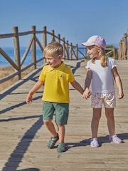 JoJo Maman Bébé Pink 2-Pack Lemon Floral Print & Yellow Pretty Shorts - Image 7 of 8