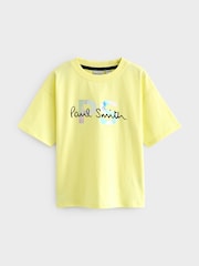 Paul Smith Junior Boys Holographic Short Sleeve Oversized Iconic Print 100% Cotton T-Shirt - Image 1 of 7