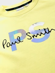 Paul Smith Junior Boys Holographic Short Sleeve Oversized Iconic Print 100% Cotton T-Shirt - Image 3 of 7