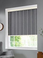 Orla Kiely Grey Linear Stem Made To Measure Roller Blind - Image 2 of 3