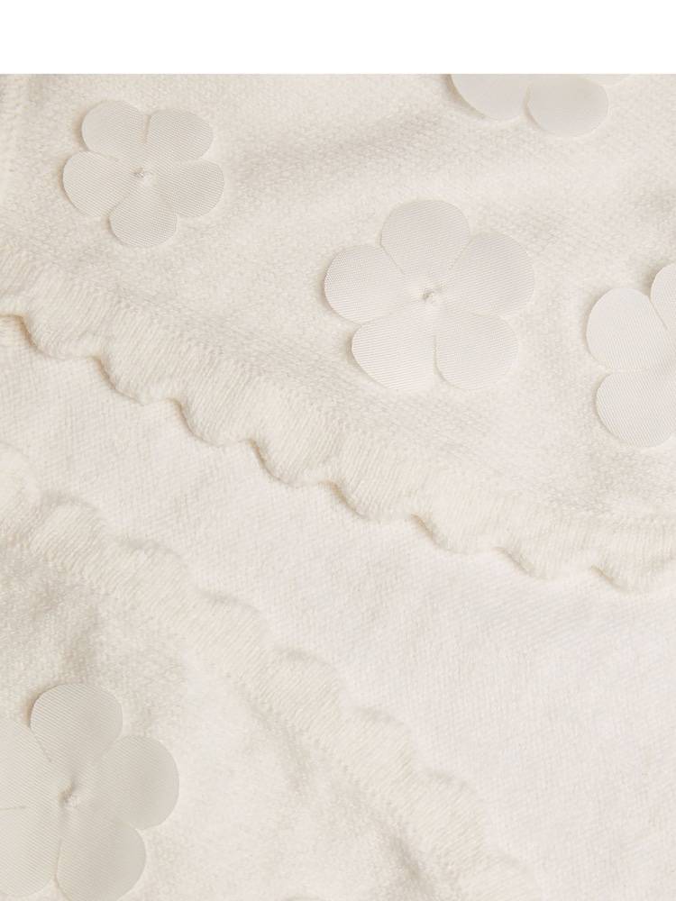 Monsoon dojenček 3D Petals 100% Bombaž pletena jopa - Slika 3 iz 3
