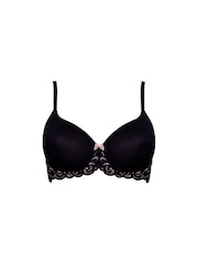 Pour Moi Black Romance Balconette T-Shirt Bra - Image 4 of 5
