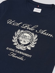 U.S. Polo Assn συλλογικό τουρνουά στόχου Κοντομάνικο μπλουζάκι με γραφικά - Εικόνα 7 από 7