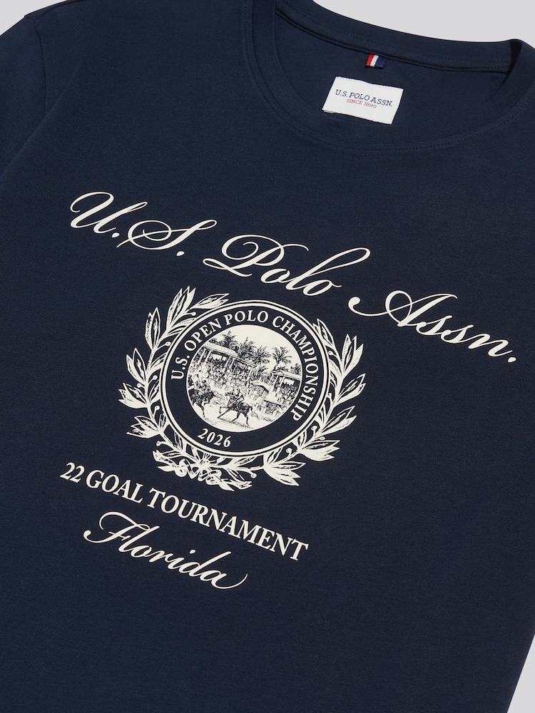 U.S. Polo Assn συλλογικό τουρνουά στόχου Κοντομάνικο μπλουζάκι με γραφικά - Εικόνα 7 από 7