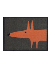 Hug Rug Orange Outdoor Mr Fox Doormat by Scion - Image 2 of 4