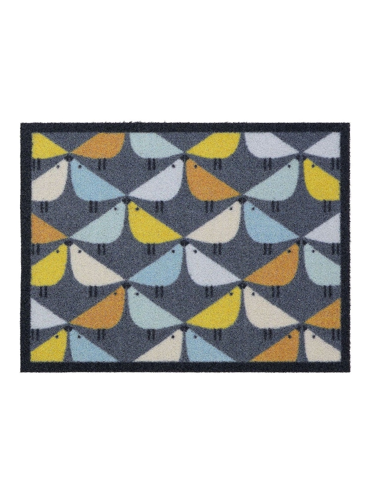 Hug Rug Blue Outdoor Lintu Doormat by Scion - Image 2 of 4 Hug Rug Blue Outdoor Lintu Doormat by Scion - Image 2 of 4