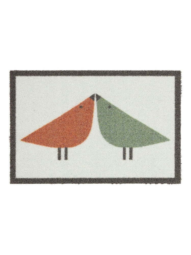 Hug Rug Green Outdoor Lintu Doormat by Scion - Image 2 of 4 Hug Rug Green Outdoor Lintu Doormat by Scion - Image 2 of 4