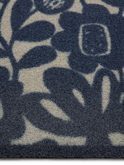 Hug Rug Dark Navy Outdoor Kukkia Doormat by Scion - Image 3 of 4