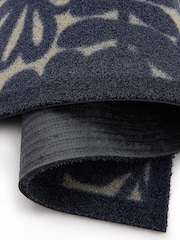 Hug Rug Dark Navy Outdoor Kukkia Doormat by Scion - Image 4 of 4