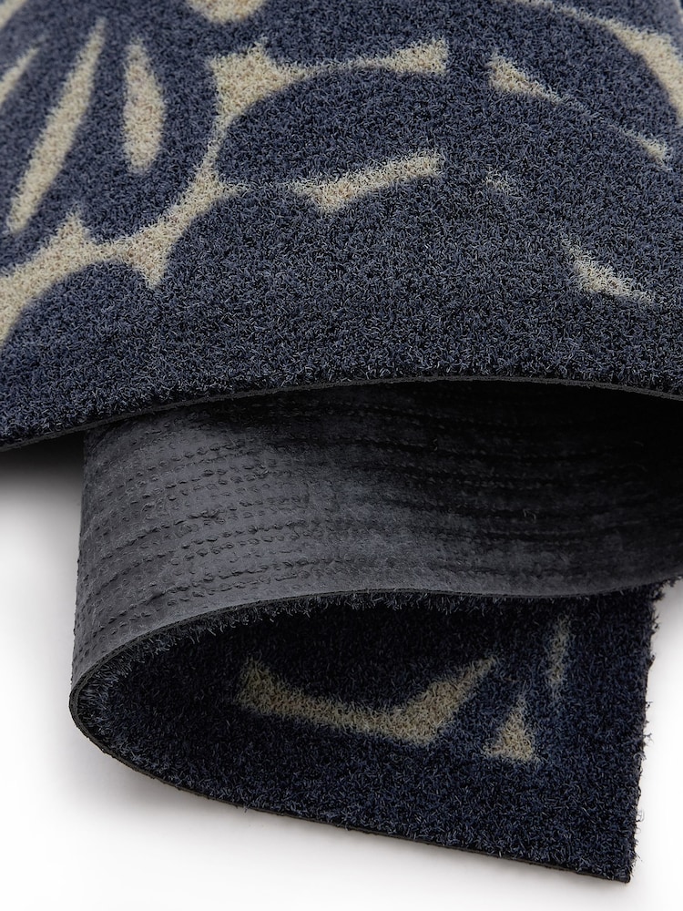 Hug Rug Dark Navy Outdoor Kukkia Doormat by Scion - Image 4 of 4 Hug Rug Dark Navy Outdoor Kukkia Doormat by Scion - Image 4 of 4