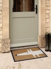 Hug Rug Natural Outdoor Mr Fox Doormat by Scion - Image 1 of 4