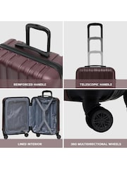 Flight Knight 55x40x20cm Ryanair Priority 8 Wheel ABS Hard Case Cabin Carry On Hand Luggage - Image 5 of 5
