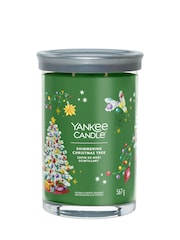 Yankee Candle Green Signature Large Tumbler Shimmering Christmas Tree Scented Candle - Image 2 of 3