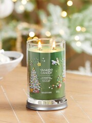 Yankee Candle Green Signature Large Tumbler Shimmering Christmas Tree Scented Candle - Image 3 of 3