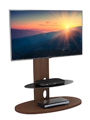 AVF Walnut Brown Chepstow 930 Pedestal TV Stand - Image 5 of 9