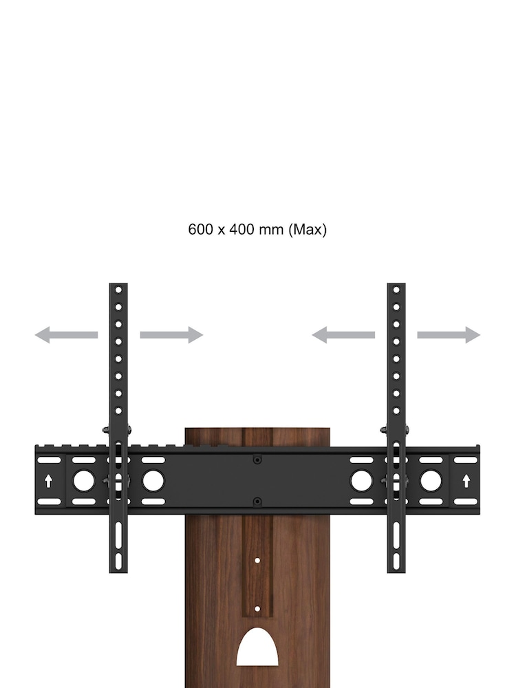 AVF Walnut Brown Chepstow 930 Pedestal TV Stand - Image 9 of 9