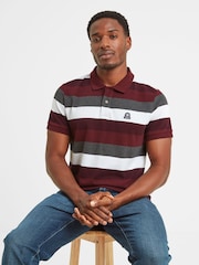 Tog 24 Maroon Flaxby Deep Port Polo T-Shirt - Image 7 of 8