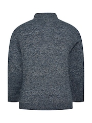 BadRhino Big & Tall Quarter Zip Knitted Jumper - Bild 3 von 3