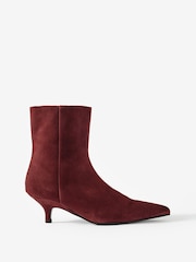 Rot - Mint Velvet Ashley Suede Ankle Boots - Bild 1 von 4