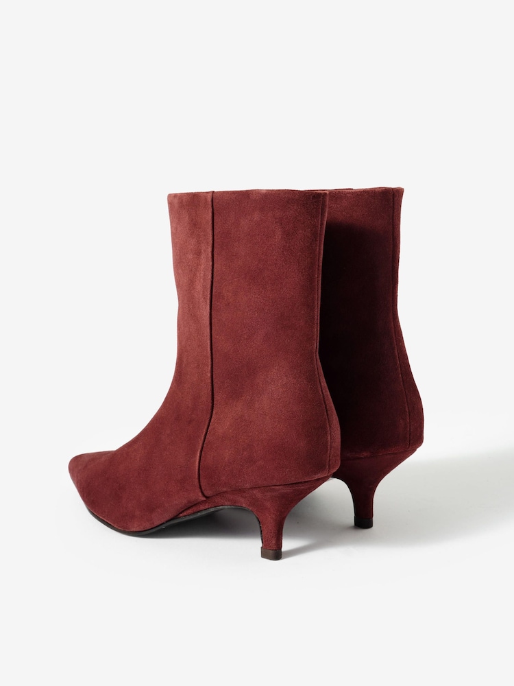 Rot - Mint Velvet Ashley Suede Ankle Boots - Bild 4 von 4 Rot - Mint Velvet Ashley Suede Ankle Boots - Bild 4 von 4
