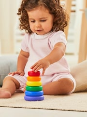 JoJo Maman Bébé Silicone Rainbow Stacking Tower - Image 3 of 7