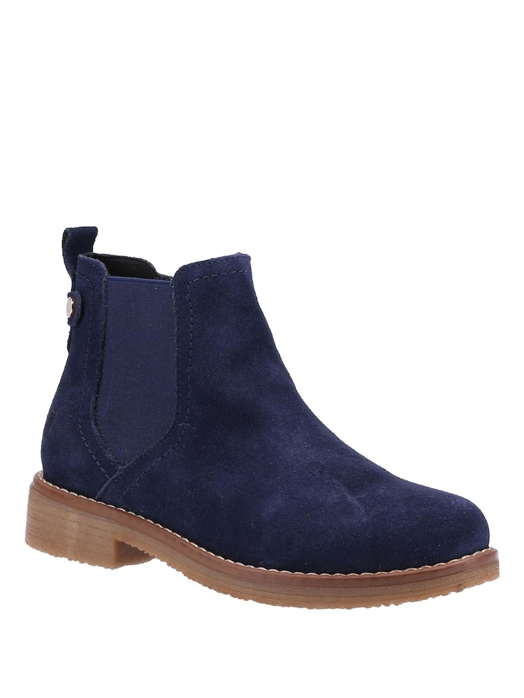 Hush Puppies Blue Maddy Wide Boots - Image 2 of 4 Hush Puppies Blue Maddy Wide Boots - Image 2 of 4