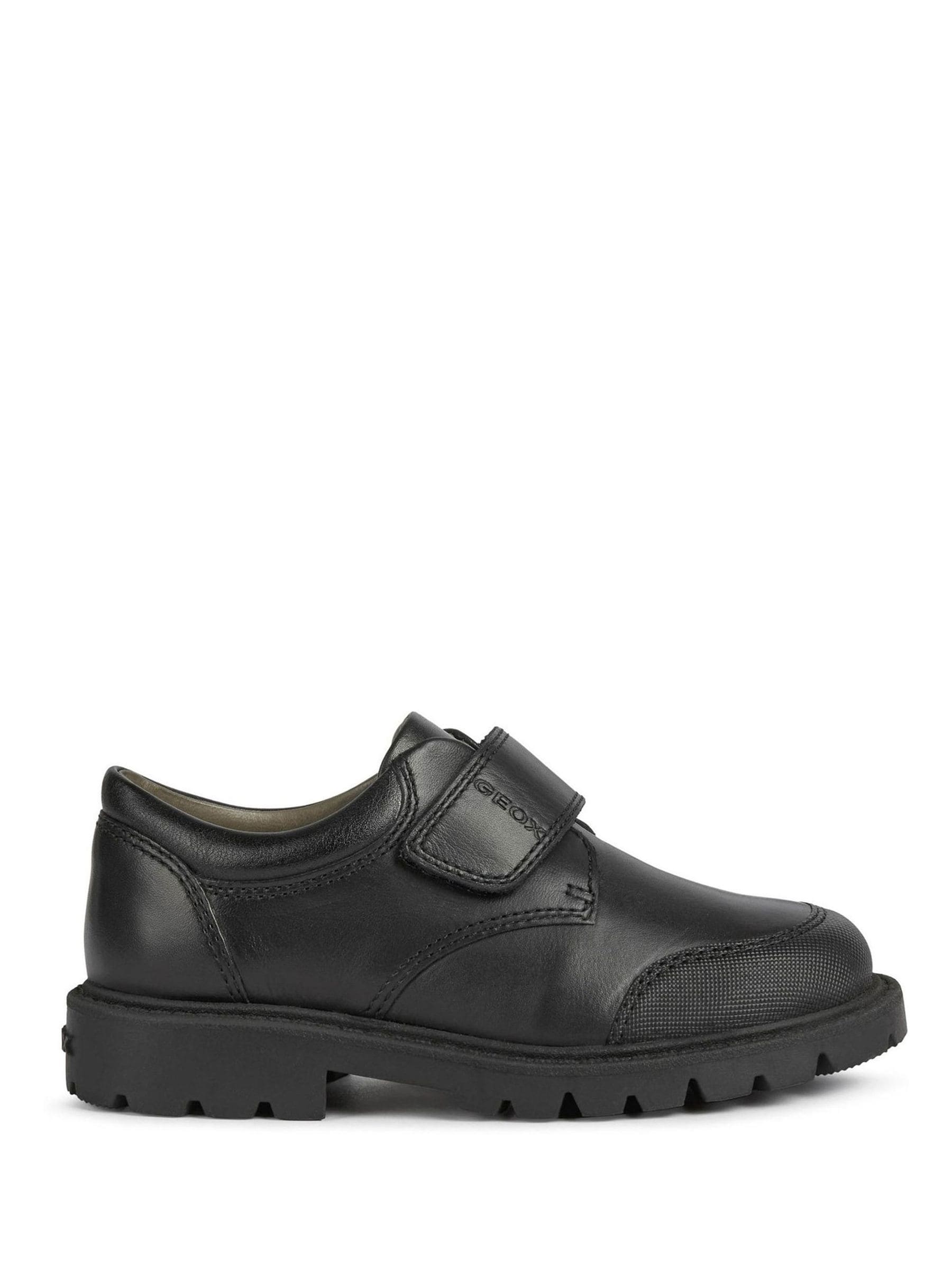 Geox Unisex Kids Black Shaylax Leather Junior Shoes Uk Size 9 - Image 2