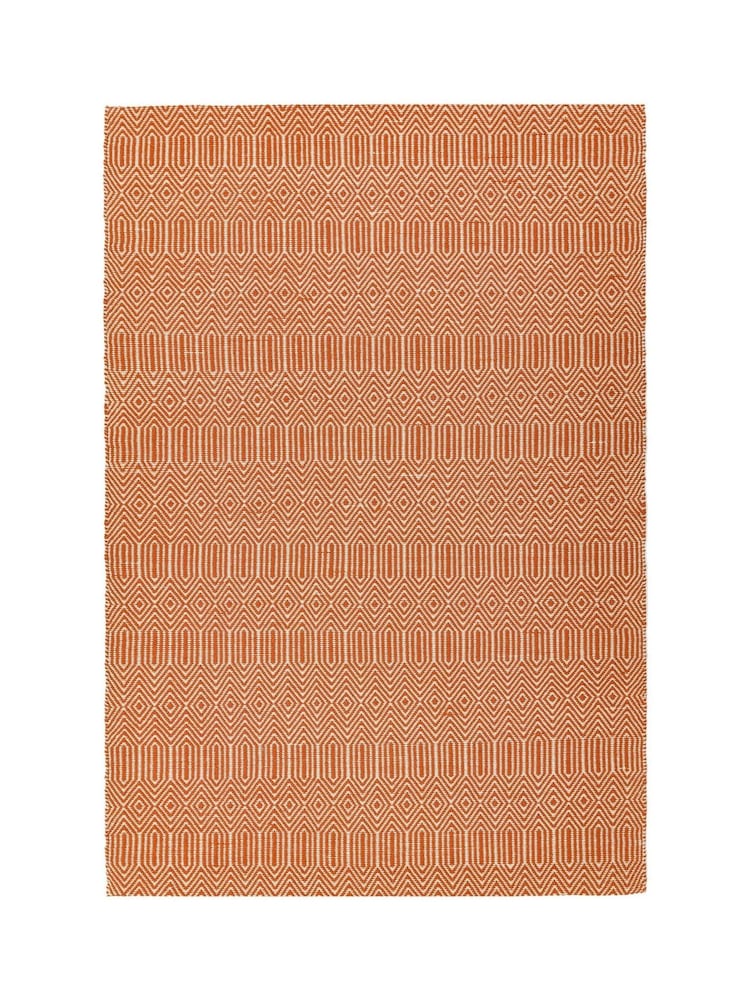 Asiatic Rugs Orange Sloan Geo Rug - Image 1 of 5