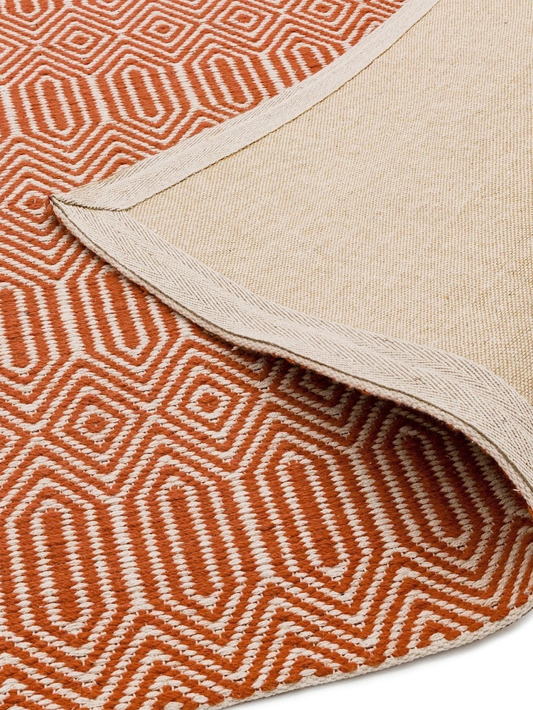 Asiatic Rugs Orange Sloan Geo Rug - Image 5 of 5