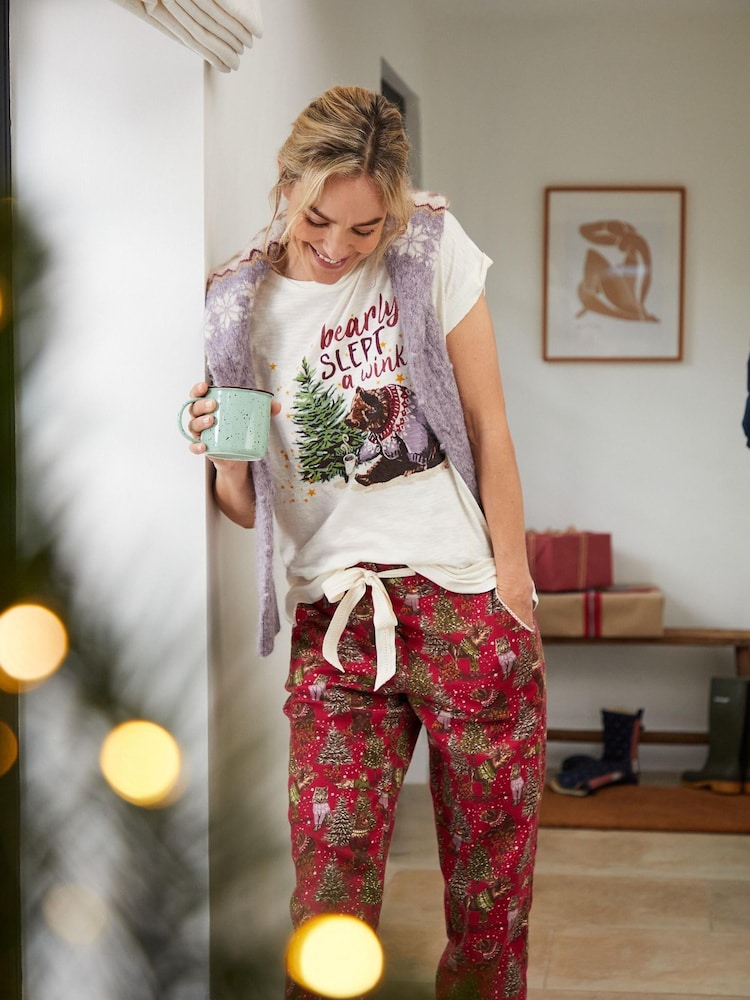 FatFace Natural Bobbi Bear T-Shirt - Image 1 of 5