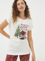 FatFace Natural Bobbi Bear T-Shirt - Image 4 of 5
