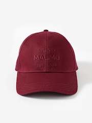 Mint Velvet Red Cotton Slogan Cap - Image 2 of 3