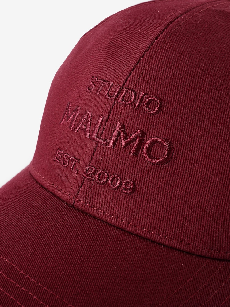 Mint Velvet Red Cotton Slogan Cap - Image 3 of 3