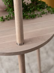Natural Malmo Shelved Wood Tripod Floor Lamp - Image 8 of 9