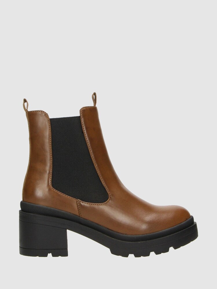 Novo Brown Lila Mid Heel Chelsea Ankle Boots - Image 3 of 3