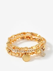Mint Velvet Gold Tone Mixed Bracelet Set - Image 2 of 4