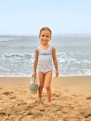 JoJo Maman Bébé Blue Lemon No Nappy Swimsuit - Image 1 of 7